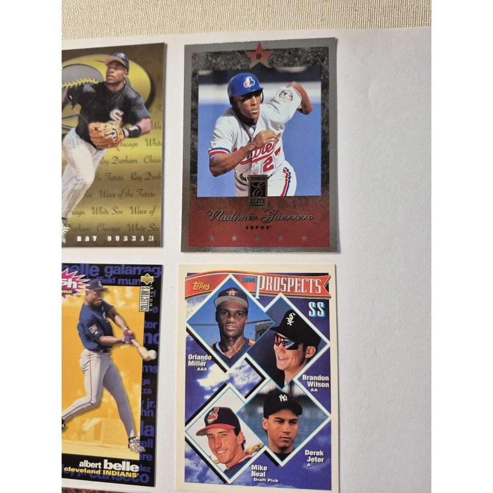 MLB Baseball Card Lot Derek Jeter Prospect Vladimir Guerrero Ray Durham...
